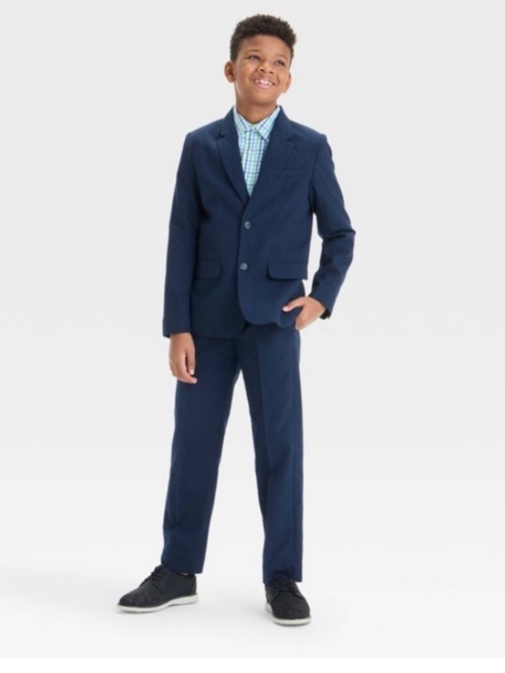 Cat & Jack Boys' Navy Two-Piece Suit